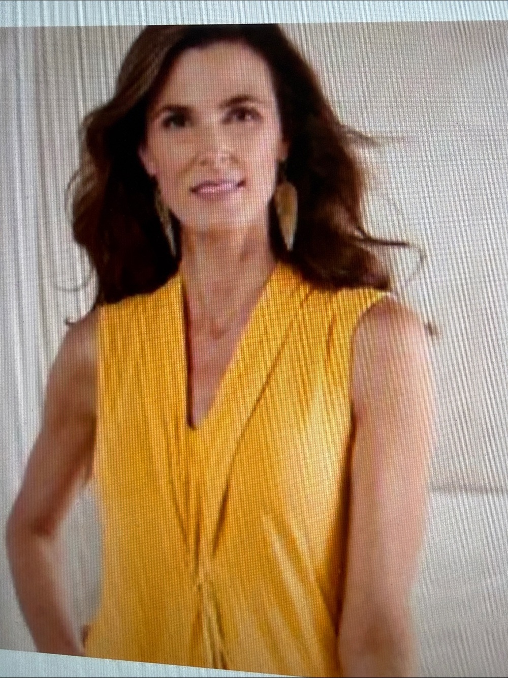 Soft Surroundings Marigold Sleeveless Twist-Front Tunic CorpCore Fall Layering M